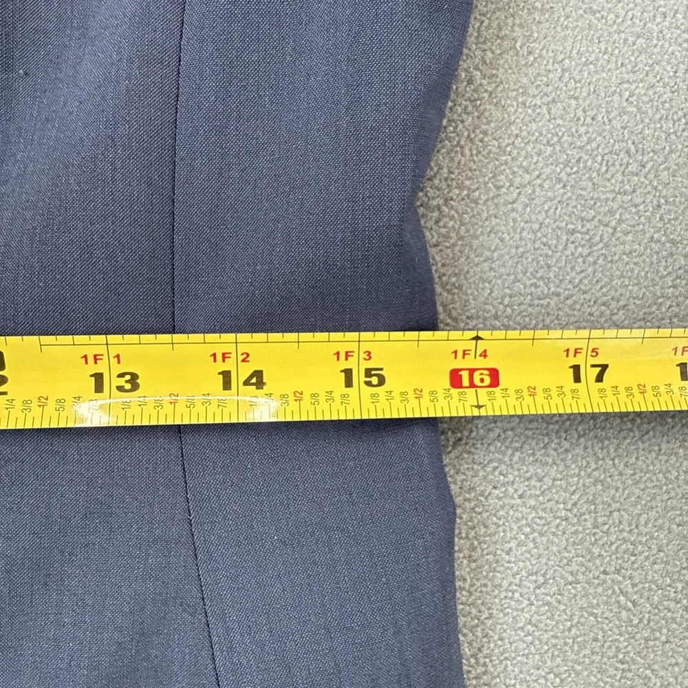 Banana Republic Classic Fit Blue Blazer 2‎ Marzotto Italian Wool Blend Workwear - Picture 10 of 16